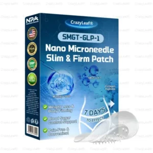 CrazyLeaf® SMGT-GLP-1 Nano Microneedle Slim & Firm Patch with Collagen Peptides, SMGT-GLP-1 & Matrixyl 3000
