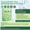Clinically Proven|Official Store | CrazyLeaf® SMGT-GLP-1 Nano Microneedle Patch with Collagen & Matrixyl 3000 丨Targets Obesity, Loose Skin, High Blood Pressure, Diabetes, Fatty Liver, Joint Pain, Brain Fog, Low Energy, Body Aches, and More