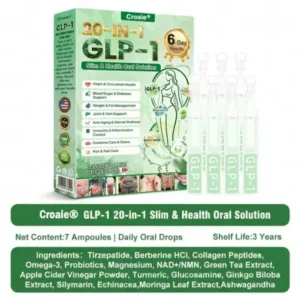 Croaie® 𝗚𝗟𝗣-𝟭 𝟐𝟎-𝐢𝐧-𝟏 𝐒𝐥𝐢𝐦 & 𝐇𝐞𝐚𝐥𝐭𝐡 𝐎𝐫𝐚𝐥 𝐒𝐨𝐥𝐮𝐭𝐢𝐨𝐧